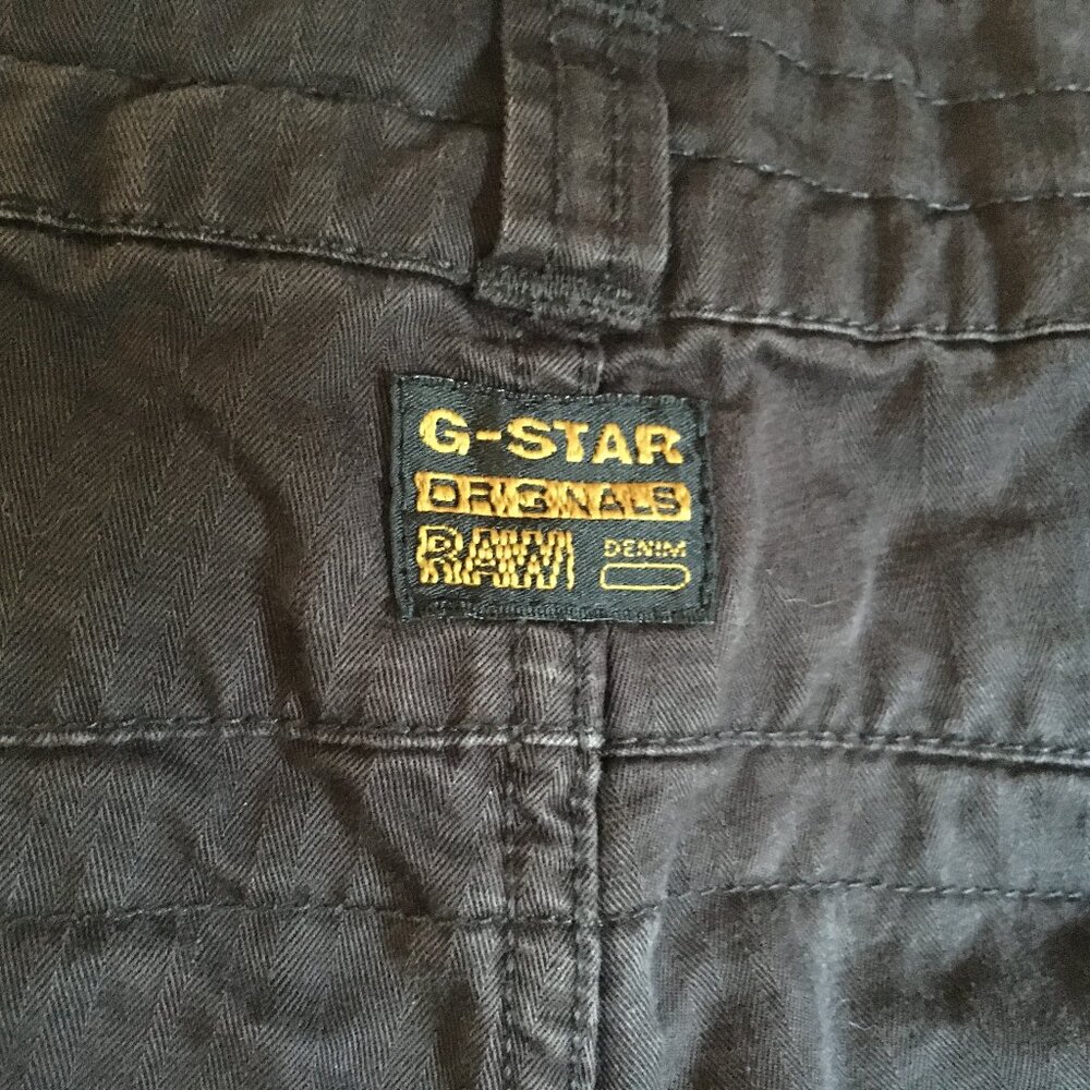 Vintage Dark Gray G-Star RAW Denim S.C. Shank Loose RN 104606 Size 36 X 32.